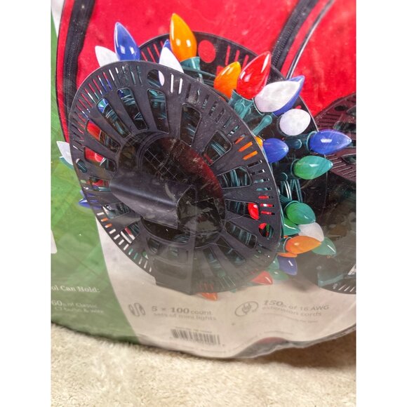 Christmas Light & Cord Storage Bag Santas Bags Install N Store Quick Spin Spool - Picture 4 of 6